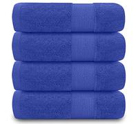 GC GAVENO CAVAILIA 700 GSM Premium Quality Hand Towels, Extra Absorbent 4pk 100% Ringspun Cotton Towel, Royal Blue, 4PK
