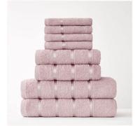 Gc Gaveno Cavailia 8 Piece Bostonian Oasis Towel Bale Set Blush Pink Quick Dry And Super Obsorbent Towel