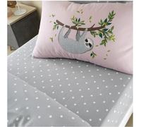 Gc Gaveno Cavailia Animal Printed Sloth Fitted Sheet Single Polka Dot Bed Sheet Set With Pillowcase