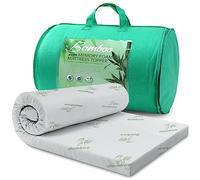 GC GAVENO CAVAILIA Antimicrobial Bamboo, Luxury Soft Foam 100% Polyester Anti-allergenic Breathable Bed Mattress, Kingsize Topper, White, King