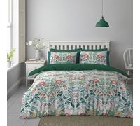 GC GAVENO CAVAILIA Botanical Pattern Double Duvet Cover Set with Matching Pillowcases - Easy Care Reversible Floral Comforter Bedding Set - Super Soft Breathable Polycotton Long-Lasting Bed Linen