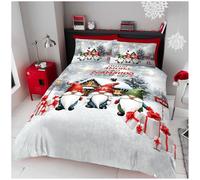 GC GAVENO CAVAILIA Christmas Duvet Cover - Polyester Gonk Bedding (230x220 cm) - Breathable Soft Quilt Cover Bed Set with Pillowcases - Winter King Size Bedding Bed Cover - Xmas Gift