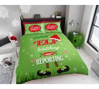GC GAVENO CAVAILIA Christmas Duvet Cover - Xmas Santa Bedding Double Bed Set With Pillowcases - Poly Cotton Double Duvet Set (200x200 cm) - Soft Easy Care Bed Linen - Xmas Gift For Lovers