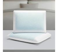 GC GAVENO CAVAILIA Cooling Memory Foam Pillow Pack of 2 | Gel Shredded Memory Foam Pillows For Stomach Side Sleeper Bed Pillow 60x40 Cm | Medium Firm Back Shoulder Support Neck Pillow For Sleeping