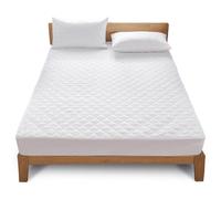 GC GAVENO CAVAILIA Deep Quilted Mattress Protector | Elasticated Corners Super King Size Protector 180x200 Cm | Anti-Allergic 40cm Deep Fitted Bed Protector | Breathable Mattress Cover | White