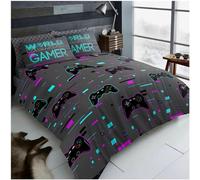 GC GAVENO CAVAILIA Duvet Cover Double with Pillowcases | Breathable Polycotton Comforter Cover with Pillowcases | Reversible Double Bedding Set (200x200 cm) | Washable Bed Set | Charcoal
