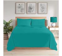 GC GAVENO CAVAILIA Easy Care Bedding Flat Sheets (275 X 300 Cm) | Superking Size Polycotton Bed Sheets | Breathable & Cozy Sheets |Deep Teal