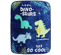 GC GAVENO CAVAILIA Easy Care Dinosaur Geometric Duvet Cover OR Sheet Set OR Hooded Fluffy Printed Throw, 100% Polyester, Dino-Blanket, 110X140