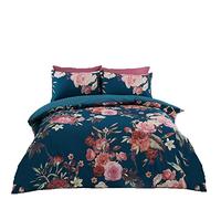 GC GAVENO CAVAILIA Easy Care Duvet Cover Printed Quilt Set Reversible Bedding, Single, Teal