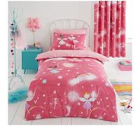 GC GAVENO CAVAILIA Easy Care Fairy Buddies Kids Single Duvet, Luxury Hypoallergeic Polycotton Reversible Bed Set, Pink