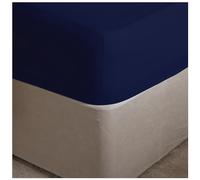 GC GAVENO CAVAILIA Easy Care Percale Extra Deep Fitted, Luxury Soft & Cosy Non Iron Thick Polycotton Bed Sheets, Navy, Double