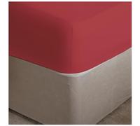 GC GAVENO CAVAILIA Easy Care Percale Extra Deep Fitted, Luxury Soft & Cosy Non Iron Thick Polycotton Bed Sheets, Red, Double