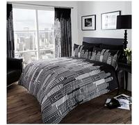 GC GAVENO CAVAILIA Easy Care Printed Duvet Cover Set, Reversible Bedding Sets, Polycotton Quilt Covers, Sky Line-Multi, Double, (676942)