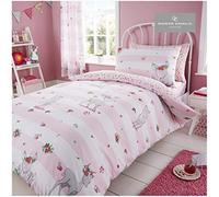 GC GAVENO CAVAILIA Easycare Kids Rotary Bed Set with Duvet Fitted Sheet, Polycotton, OH Deer-DS, 1 Quilt Cover and 1 Matching Pillow Case