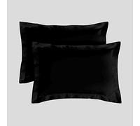 GC GAVENO CAVAILIA Envelope Closure Oxford Pillow Cases 2 Pack- 50 x 75 Hotel Quality Egyptian Cotton Pillow Cases- Luxury Bedding Soft Pillow Covers- Black
