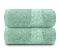 GC GAVENO CAVAILIA Extra Large Bath Sheet 2 Piece - 700 gsm Hotel Quality Egyptian Cotton Extra Large Towels 100X 180 Cm - Extra Soft Bathroom Towel - Duck Egg