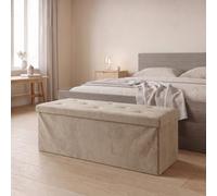 GC GAVENO CAVAILIA Extra Large Ottoman Storage Bench With Lids, Mink