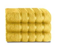 GC GAVENO CAVAILIA Fade Resistant Luxury Towels, Extra Absorbent 100% Ringspun Egyptian Cotton 500 GSM Bathroom Set, Ochre, 2PK