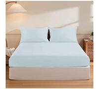 GC GAVENO CAVAILIA Fitted Sheet & Pillowcases, Polycotton, Sky Blue, Single