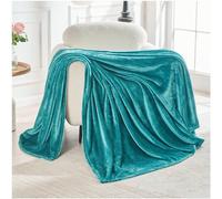 GC GAVENO CAVAILIA Flannel Fleece Throw Blanket King Size 200x240 Cm | Teal