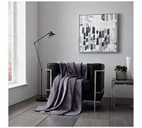 GC GAVENO CAVAILIA Flannel Sherpa Fleece Blankets Soft Teddy Fluffy Snuggle Warm & Cosy Sofa Bed Settee Plush Faux Throw, Polyester, Charcoal, 200X240