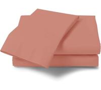 GC GAVENO CAVAILIA Flat Sheet King Size, Non Iron Plain Dyed Hotel Quality Flat Sheet, Soft Polycotton Fade Resistant Bedding, Easy Care Flat Bed Sheets, Blush Pink