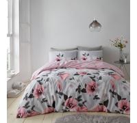 Gc Gaveno Cavailia Floral Fantasy Duvet Cover Double 3Pc Set,reversible Blush Pink Soft Bedding Double Size Quilt Cover.