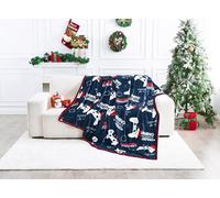 GC GAVENO CAVAILIA Game Christmas Fleece Blanket - Soft Fluffy Sherpa Throw Blanket for Sofa, Bed & Couch - Warm Winter Thick Faux Fur Throws (200x240 cm) - Extra Large Xmas Blanket & Adults