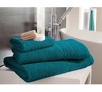 GC GAVENO CAVAILIA Gaveno Cavailia 100% Natural Cotton Thick Absorbent 450 GSM Hampton [Pack of 4-Teal, Hand Towel (50x80 Cm)