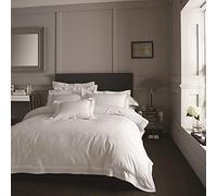 GC GAVENO CAVAILIA Gaveno Cavailia Hotel Collection King Duvet Set Devore White, Luxury Elegant Bedding, 3 Piece Cotton Blend Bedlinen, Easy Care DuvetCover Bedset, 1 Quilt Cover and 2 Pillow Cases