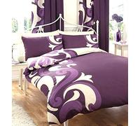 GC GAVENO CAVAILIA Gaveno Cavailia Luxurious Bed Set with Duvet Cover and Pillow Cases, Polyester-Cotton, Double, Grandeur Berry