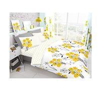 GC GAVENO CAVAILIA Gaveno Cavailia Luxurious Bed Set with Duvet Cover and Pillow Cases, Polyester-Cotton, King, Poppy Yellow