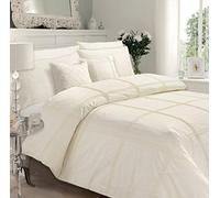 GC GAVENO CAVAILIA Gaveno Cavalia Signature Collection Hamlet Set With Duvet Cover and Pillow Case Cream Double, Polyester-Cotton