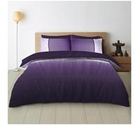 GC GAVENO CAVAILIA Geometric Bedding Sets Super King Size with Pillow Cases, Reversible Triangles Duvet Cover Set, Luxurious Diamond Quilt Cover, Purple