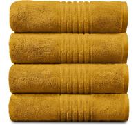 Gc Gaveno Cavailia Hampton Royal 4 Pack Hand Towel 50X80 Ochre Egyptian Cotton Premier Super Absorbent Towel