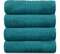Gc Gaveno Cavailia Hampton Royal 4 Pack Hand Towel 50X80 Teal Egyptian Cotton Premier Super Absorbent Towel