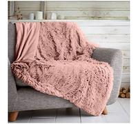 GC GAVENO CAVAILIA Hug Snug Blanket - Extra Fluffy 100% Polyester - Ultra Soft, Oversized 150x1200 cm - Warm, Lightweight & Cozy Throw for Home, Travel & All-Season Comfort - Pink