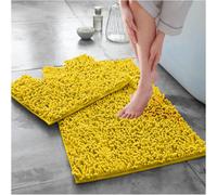 Gc Gaveno Cavailia Infinity Loop 2 Piece Bath Mat Set Ochre Super Absorbent Non Slip Shower Mat