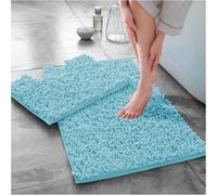 Gc Gaveno Cavailia Infinity Loop Extra Large 2 Piece Bath Mat Set Aqua Super Absorbent Non Slip Shower Mat