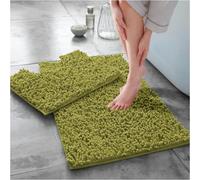 Gc Gaveno Cavailia Infinity Loop Extra Large 2 Piece Bath Mat Set Green Super Absorbent Non Slip Shower Mat