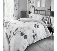 Gc Gaveno Cavailia Joyful Botanical Duvet Cover Bedding Set Grey Single 2Pc With Reversible Floral Printed Quilt Bedding Set