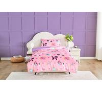 GC GAVENO CAVAILIA Kids Bedding Single Duvet Set with Pillowcase - Animal Duvet Cover Sets (135x200 cm) - Hypoallergenic Super Soft Teddy Fleece Bed Covers - Washable