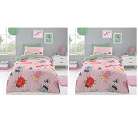 GC GAVENO CAVAILIA Ladybug Kids Bedding Set Single Size, Reversible Polka Dot Pattern Duvet Cover (135 x 200 cm), Ladybird Comforter Cover for Kids Bedroom (Pack of 2)