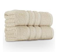 GC GAVENO CAVAILIA Large Bath Sheets 2 Pack - 100% Egyptian Cotton - Highly Absorbent & Quick Dry Extra Large Towels - Easycare & Durable - Natural