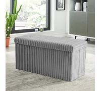 Storage Bench Box GAVENO CAVAILIA Grey 2 Seater