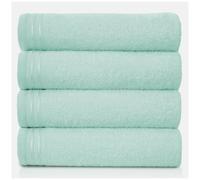 GC GAVENO CAVAILIA Large Towels Bath Sheet, Highly Absorbent Egyptian Cotton Towel Set, 4 Pack Extra Soft Large Bath Towel Duck Egg, Quick Dry Bath Sheets, 450 GSM Washable Towels, 75X135 Cm