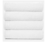 GC GAVENO CAVAILIA Large Towels Bath Sheet - Highly Absorbent Egyptian Cotton Towel Set - 4 Pack Extra Soft Large Bath Towel White - Quick Dry Bath Sheets - 450 GSM Washable Towels, 75X135 Cm