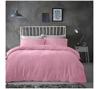 GC GAVENO CAVAILIA Luxurious Fleece Single Duvet Cover Set, Fluffy Honeycomb Bedding Sets Teddy Quilt Bedset Warm Popcorn Bedlinen, Blush Pink