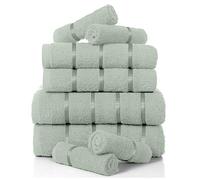 GC GAVENO CAVAILIA Luxury 8 Pack Boston Bale Set, Extra Soft 100% Egyptian Cotton, Highly Absorbent Towel 450 GSM, DUCK EGG, MAIL BAG