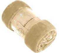 Gc Gaveno Cavailia Luxury Faux Fur Throw 150X200 Cm Cream Fleece Blanket For Double Bed & Sofa Bed